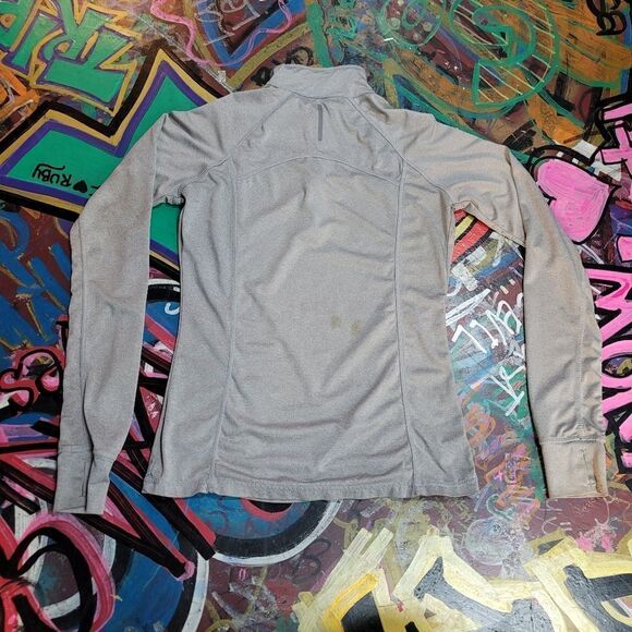 Reebok grey athletic pullover with thumb holes - size xs, lightly stained - Picture 10 of 11